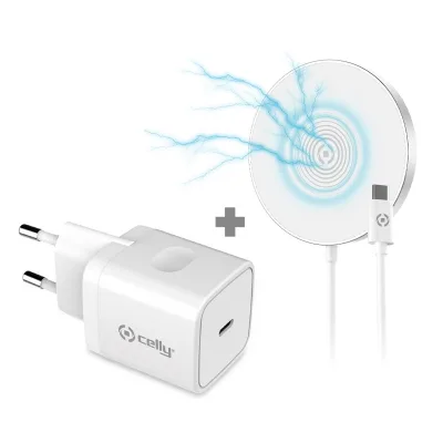 CELLY MAGSAFE CHARGE+WALLCHARGER USBC 20W MAGCHARGEKIT