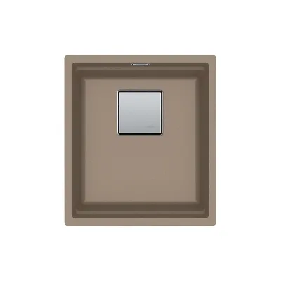 Franke: Lavello una vasca Vasche Kubus 2 Sottotop KNG 110-37 125.0529.309 finitura fragranite oyster da 37x42 cm