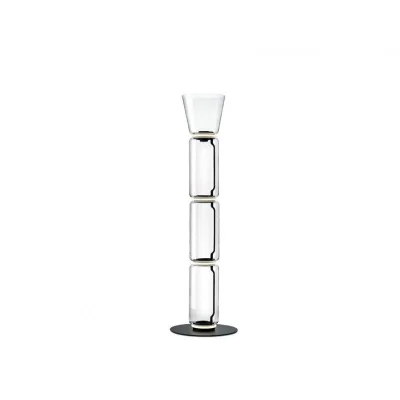 Flos Lampada da terra Noctambule Floor 3 High Cylinder Cone Small Base finitura nero