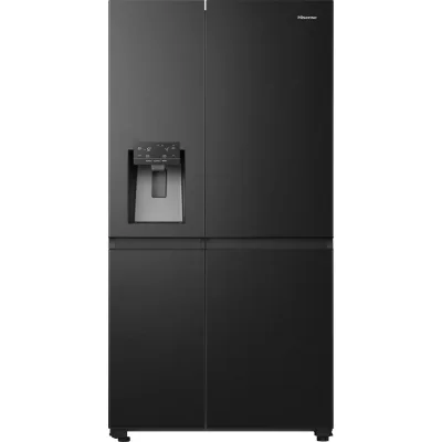 Hisense: Frigorifero 4 porte a libera installazione RS818N4TFE finitura nero da 91 cm