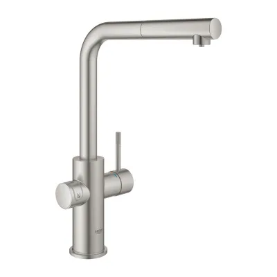 Grohe Miscelatore Blue Home monocomando 31539DC0 finitura super steeel