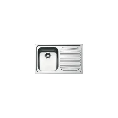 Smeg Lavello una vasca con gocciolatoio a sinistra SP791S-2 finitura acciaio inox spazzolato da 79 cm - IN PROMOZIONE FINO AL 30/06