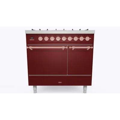 Ilve Cucina PD09N da incasso Nostalgie PD09PDQNE3 doppio forno cieco e piano cottura 4 fuochi con pescera e dual da 90 cm - IN PROMOZIONE FINO AL 6/07