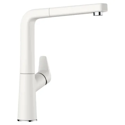 Blanco Miscelatore monocomando con doccetta estraibile AVONA-S 1521280 finitura bianco
