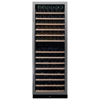 Dunavox Cantina vino a incasso o a libera installazione Grande-181 DX-181.490SDSK finitura acciaio inox da 65.5 cm