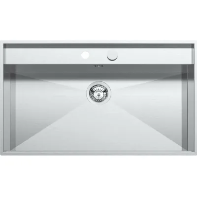 Barazza Lavello una vasca LAB 1LLB916 finitura inox AISI 316 satinato da 86x51 cm