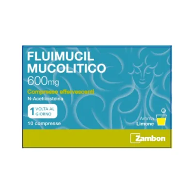 FLUIMUCIL MUCOLITICO 10 COMPRESSE EFFERVESCENTI 600MG