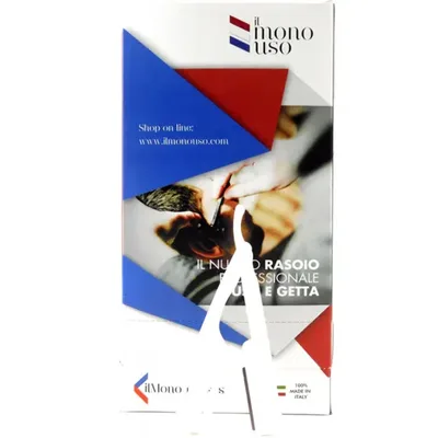 Rasoio a mano libera lama intera monouso conf. 100 pz