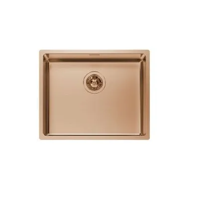 Foster Lavello una vasca 2155 055 finitura acciaio PVD brandy fumè da 54x44 cm - IN PROMOZIONE FINO AL 30/06
