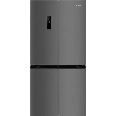 Smeg Frigorifero side by side 4 porte a libera installazione FQI48KD finitura Dark Grey Inox da 84 cm