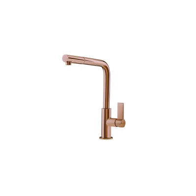 Foster Miscelatore monocomando con canna girevole ed estraibile 8498 858 finitura ottone PVD copper - IN PROMOZIONE FINO AL 30/06