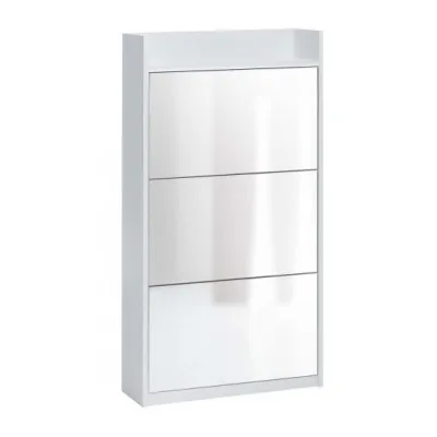 Maconi Scarpiera Family 868 in legno con specchio da 18 paia serie Shoe Holder collection - profondita' 26 cm