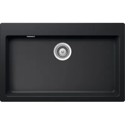 Schock Lavello una vasca SIGNUS N100XL SIGN100A84 finitura nero puro da 79x50 cm