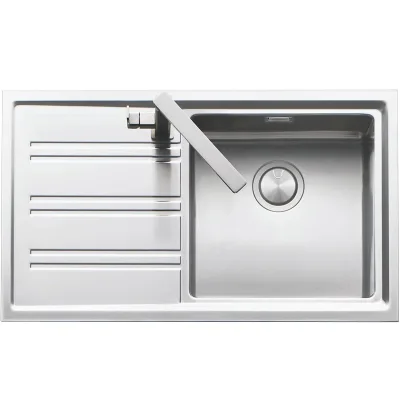 Barazza Lavello una vasca con gocciolatoio sx EASY 1LES91RS finitura inox satinato da 86x50 cm - PROMOZIONE ATTIVA FINO AL 19/10