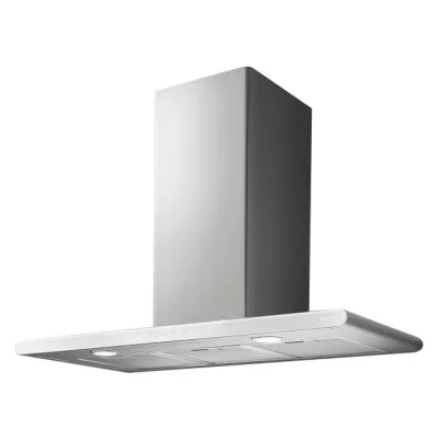 Elica Cappa a parete GALAXY WHIX/A/80 PRF0009822B finitura acciaio inox e vetro bianco da 80 cm