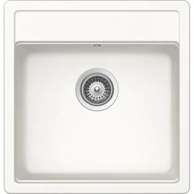 Schock Lavello una vasca NEMO N100S NEMN100S01 finitura bianco assoluto da 49x51 cm