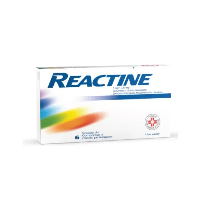 REACTINE 6 COMPRESSE 5MG+120MG