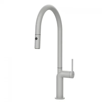 PRONTA CONSEGNA - Gessi Miscelatore monocomando con doccetta estraibile Stelo Collection 60303 279 finitura Matte White - IN PROMOZIONE FINO AL 5/09
