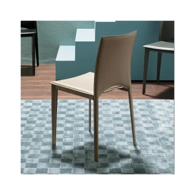 Ozzio Sedia Viva art. S330 completamente rivestita in cuoio