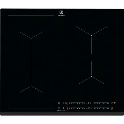 Electrolux | Piano cottura a induzione Bridge EIL63443 in vetroceramica nero da 59 cm