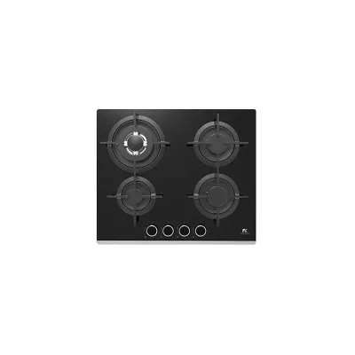 PRONTA CONSEGNA - Master Kitchen Piano cottura a gas GMK 604TC SP BK in cristallo temperato nero da 60 cm