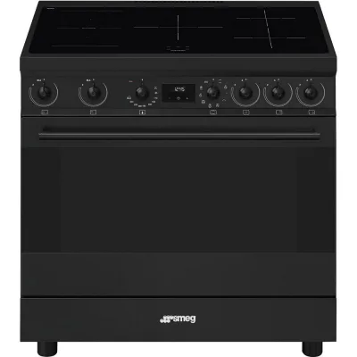 Smeg Cucina C9IMN2 con forno termoventilato e piano cottura induzione finitura nero da 90x60 cm