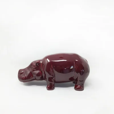 Adriani & Rossi Ippopotamo Hippo in ceramica