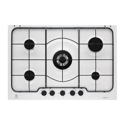 PRONTA CONSEGNA - Electrolux | Piano cottura a gas Soft PB750UV finitura bianco da 75 cm