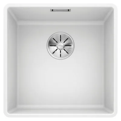 PRONTA CONSEGNA - Blanco | Lavello una vasca SUBLINE 400-F 1519799 finitura bianco da 42.7x42.7 cm - Filotop