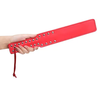 Sculacciatore 38 cm rosso & nero Premium paddle nero Bondage BDSM Fetish Fetish