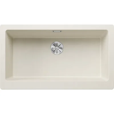 Blanco Lavello una vasca VINTERA XL 9-UF 1526803 finitura soft white da 89.6x51 cm - Filotop/Sottotop
