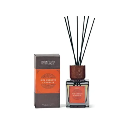 NASOTERAPIA DIFFUSORE BASTONCINI RUM AMBRATO E VANIGLIA 500ML