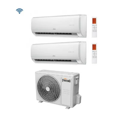 Climatizzatore Condizionatore Ferroli Dual Split Serie GIADA M inverter da 9000+18000 con 21-3 R-32 9+18 Wi-Fi Integrato