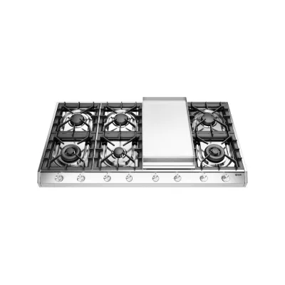 Ilve Piano cottura gas da appoggio Professional Plus HCP1265FD in acciaio inox da 120 cm - Con fry top - IN PROMOZIONE FINO AL 6/07