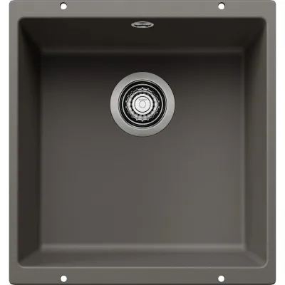 Blanco | Lavello a una vasca ROTAN 400-U 1527328 finitura grigio vulcano da 43 cm - Sottotop