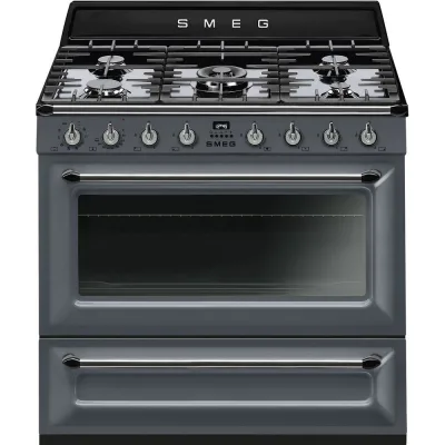 Smeg S Cucina TR90GR2 con forno termoventilato e piano cottura gas finitura Slate Grey da 90x60 cm - PROMOZIONE ATTIVA FINO AL 19/10
