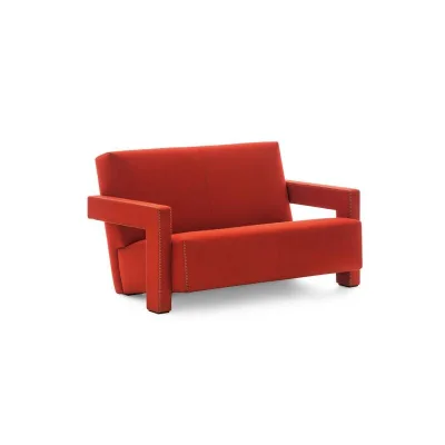 Cassina Divano 2 posti dritto Utrecht con rivestimento a scelta