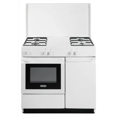 De Longhi Cucina a libera installazione SGW 854 NM a 4 fuochi con forno a gas finitura bianco da 86 cm