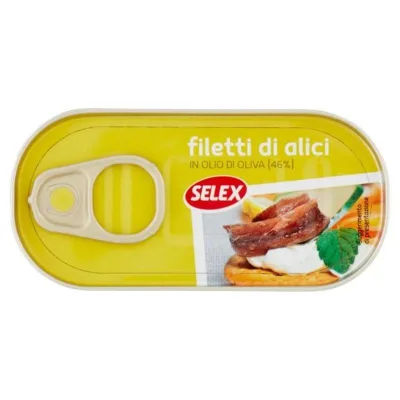 Filetti di Alici in Olio di Oliva Selex 46 gr