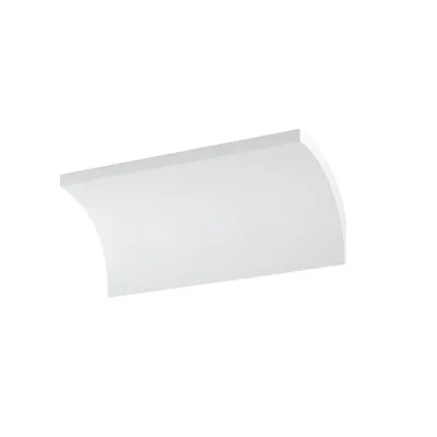 Applique moderna a veletta in alluminio bianco goffrato, LED da 8W, 20x8cm