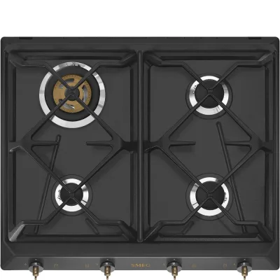 Smeg Piano cottura a gas SRV864AOGH finitura antracite da 60cm - IN PROMOZIONE FINO AL 30/06