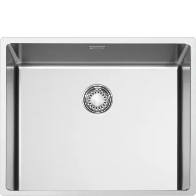 Smeg S Lavello una vasca VR12S50 finitura acciaio inox da 54.1x44.1 cm - Filotop/Flat/Sottotop