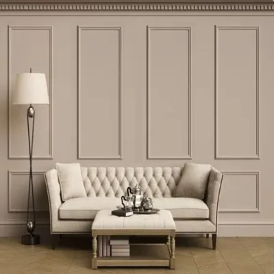 Kit di Boiserie LEDMall Home  Pronto da Montare con Bordi Pretagliati mod. BORDEAUX