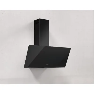 Airforce Cappa a parete aspirante ALPHA BL/A/80 CCAL8001 in vetroceramica nero da 80 cm