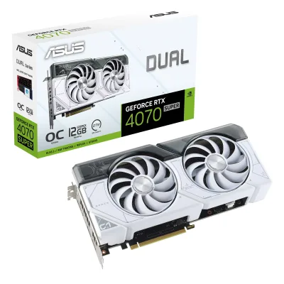 ASUS Dual GeForce RTX 4070 SUPER White OC Edition 12GB GDDR6X