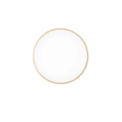 Plafoniera circolare in metallo e acrilico oro, 1 LED 24W, CCT, 41x41cm