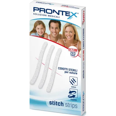 Prontex Stitch Strips 6x75 mm 6 Pezzi