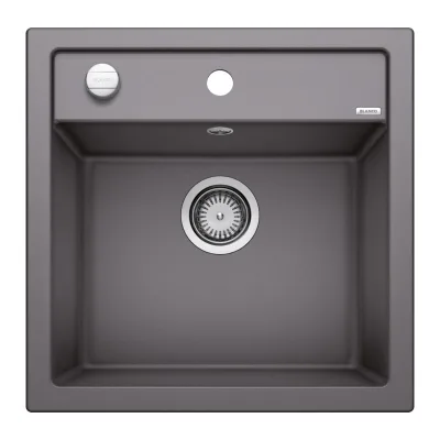 PRONTA CONSEGNA - Blanco | Lavello una vasca DALAGO 5 1518848 finitura grigio roccia da 51.5x51 cm - Sopratop