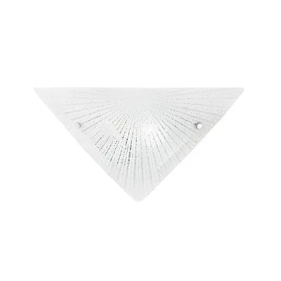Applique in vetro cromo, effetto diamantato, 1 luce E27, 40x21cm