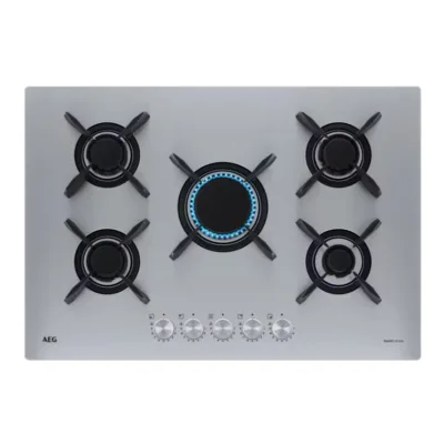AEG Piano cottura a gas HGB 75423 UZ finitura inox da 75 cm